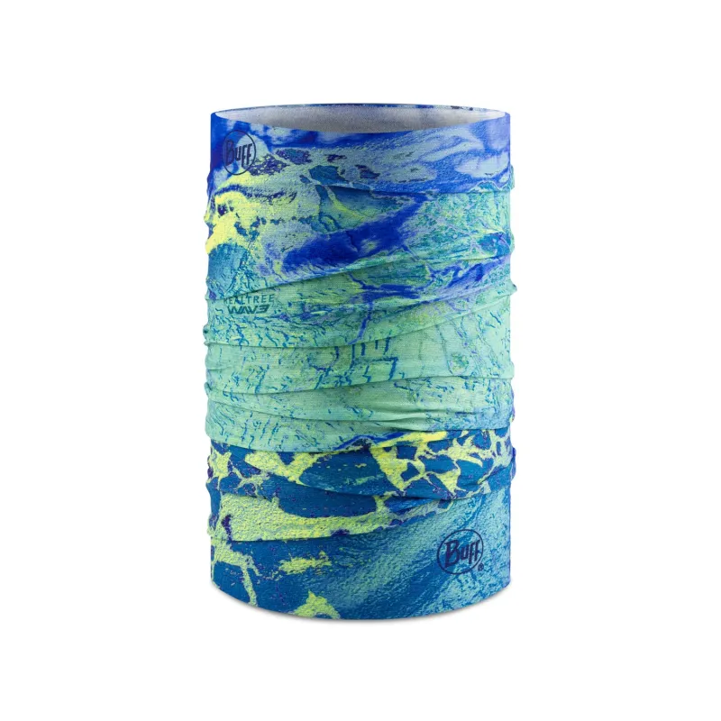BUFF Realtree® CoolNet UV® Neckwear Realtree Wav3 Blue Yellow M sold by Buff