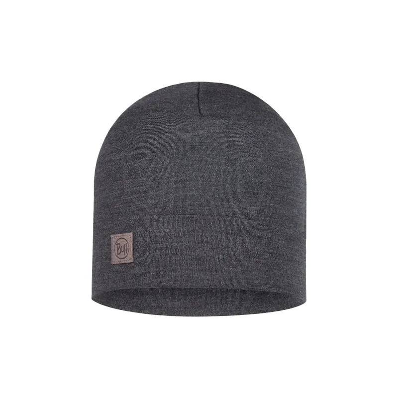 BUFF Merino Heavyweight Beanie Solid Grey Unisex sold by Buff