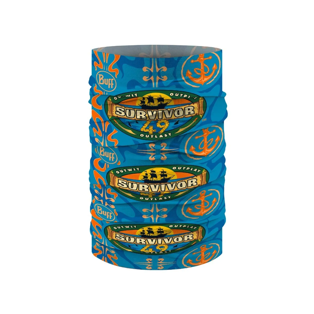 BUFF Original EcoStretch Neckwear Survivor Season 49 Kele Blue Un sold by Buff