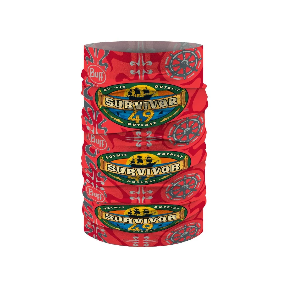 BUFF Original EcoStretch Neckwear Survivor Season 49 Uli Red Unis sold by Buff