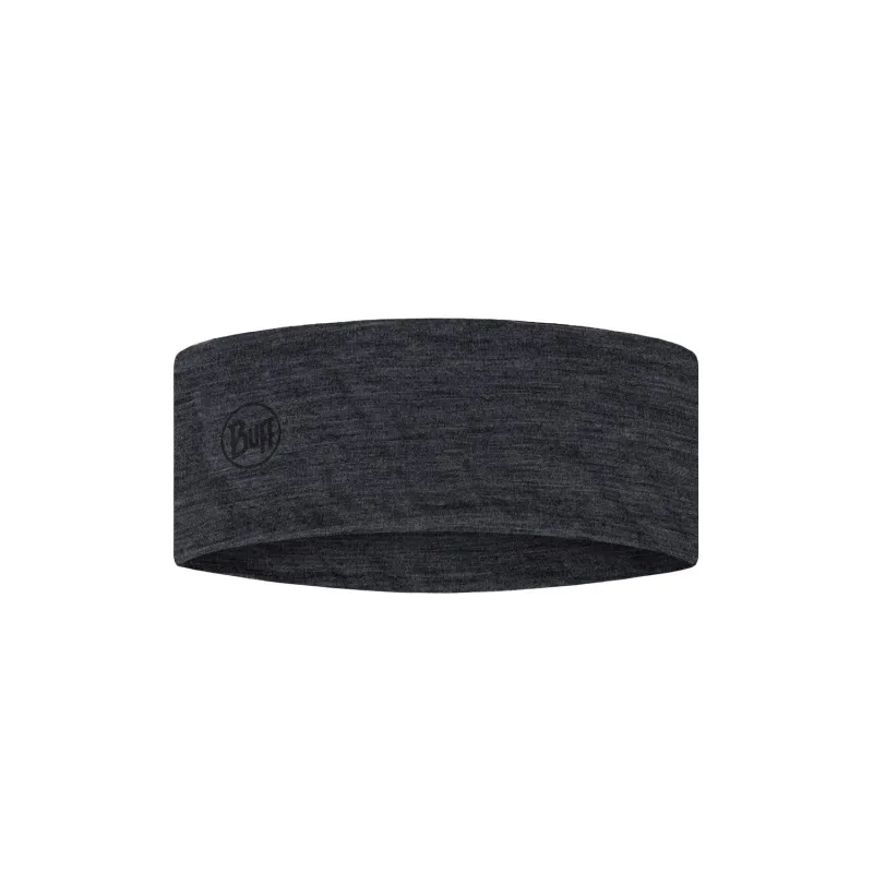 BUFF Lightweight Merino Wool Headband Solid Grey Dark Grey Unisex sold by Buff