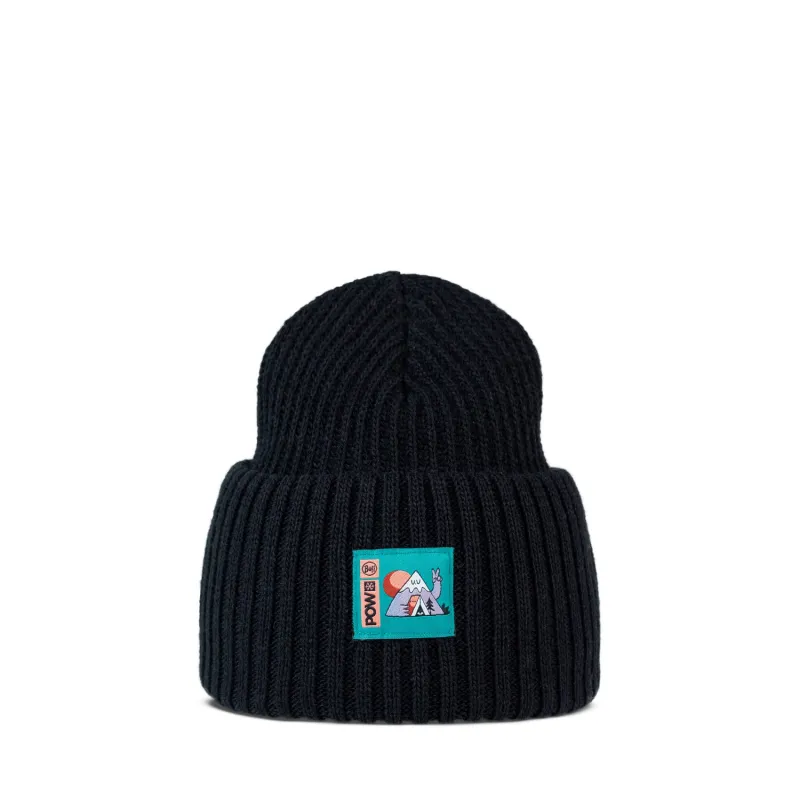 BUFF Knitted Beanie POW Rutger Black Unisex sold by Buff