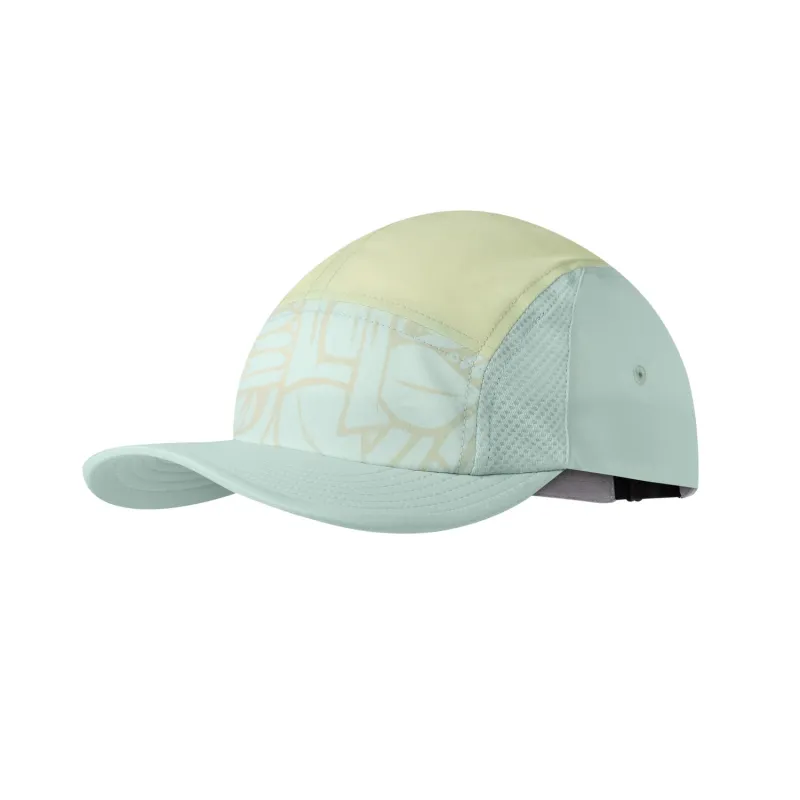 BUFF 5 Panel Go Cap Cozumel Multi by Ian Ross Green Unisex sold by Buff