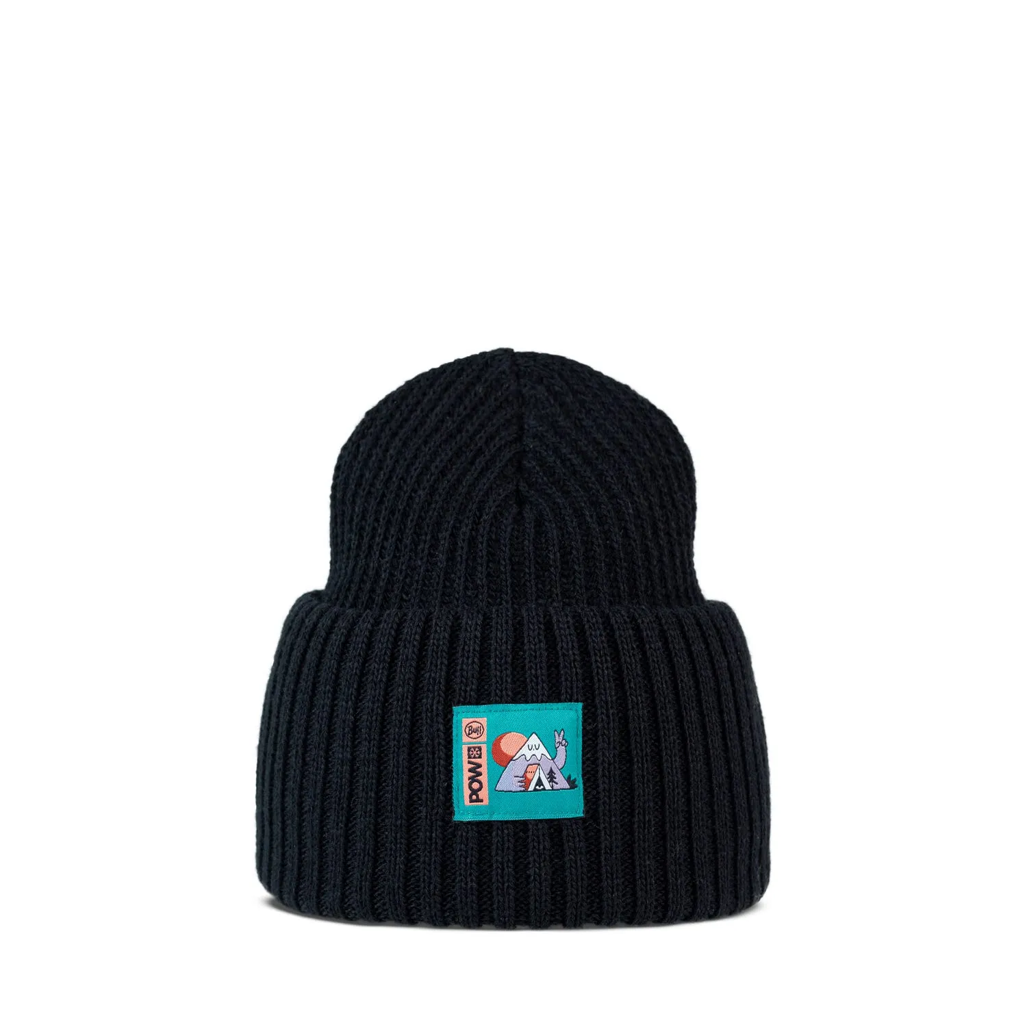 BUFF Knitted Beanie POW Rutger Black by Turbo Bambi Unisex sold by Buff