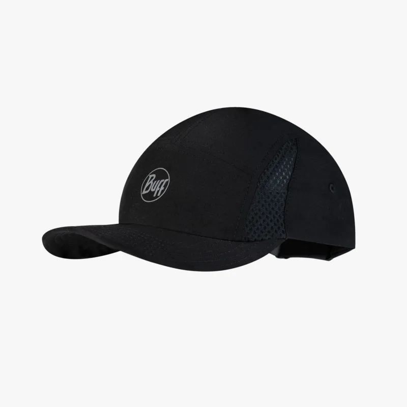 BUFF 5 Panel Go Cap Solid Black Unisex sold by Buff