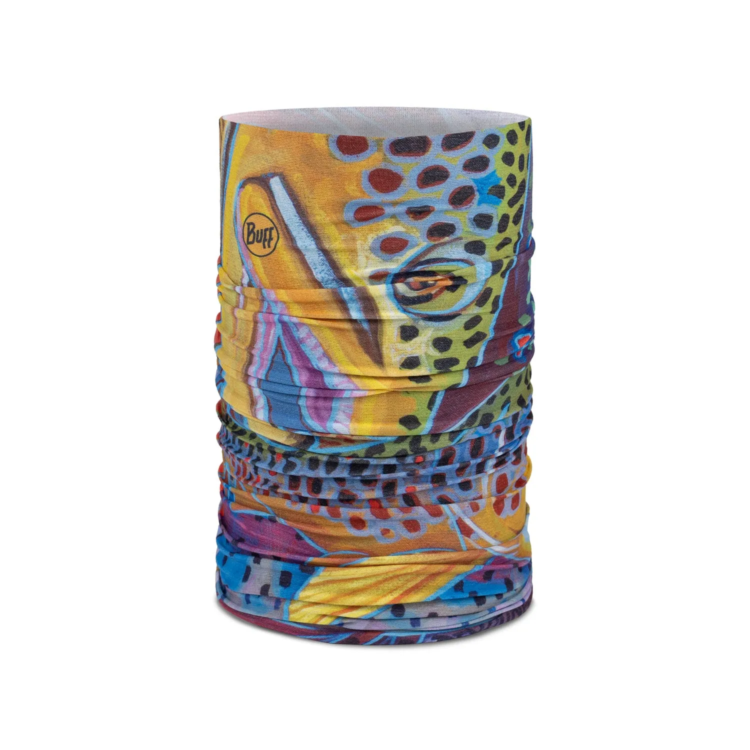 BUFF CoolNet UV® Derek DeYoung Neckwear Trout Confetti Blue Unis sold by Buff