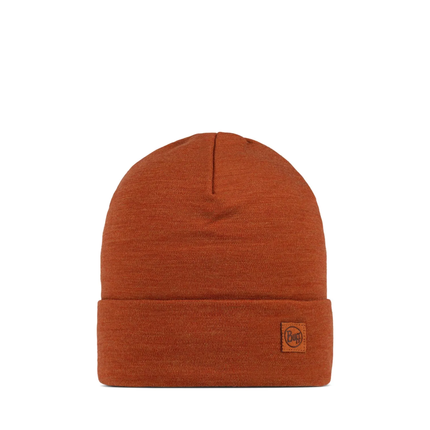 BUFF Merino Heavyweight Beanie Solid Cinnamon Orange Unisex sold by Buff