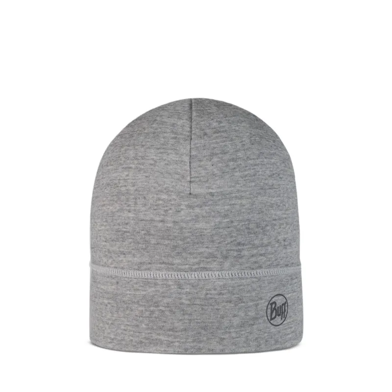 BUFF Merino Lightweight Beanie Solid Light Grey Unisex sold by Buff
