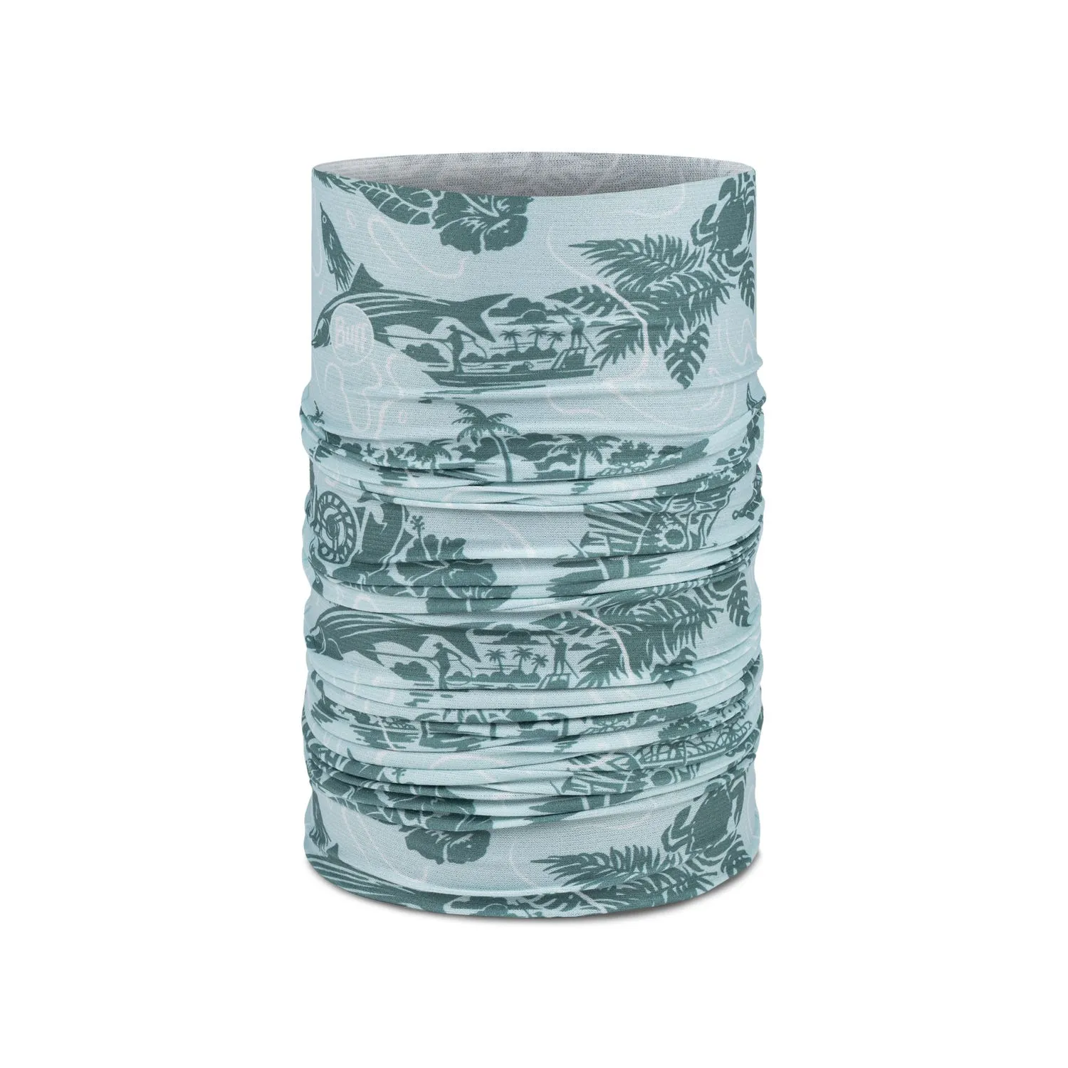 BUFF CoolNet UV® Neckwear Lake River Salt by Rob Beningo Green U sold by Buff
