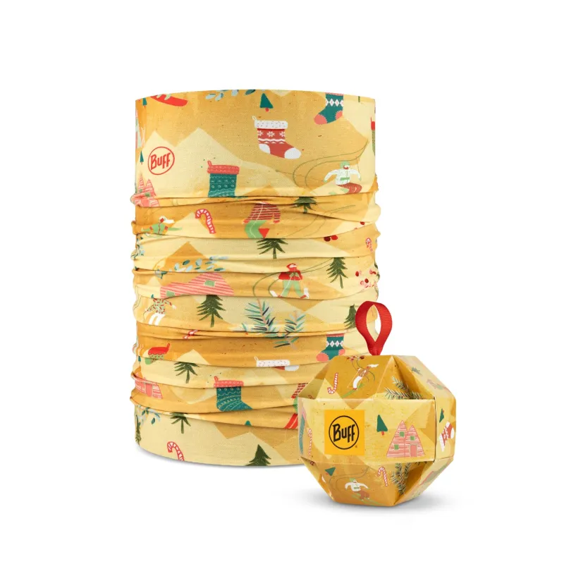 BUFF Original EcoStretch Neckwear Albrin Holidays Yellow Unisex sold by Buff