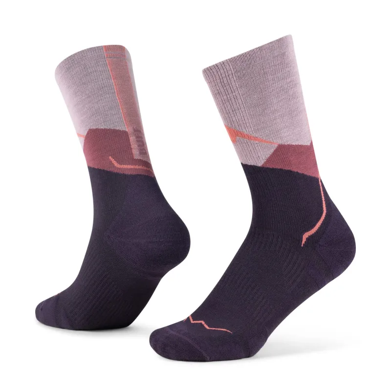 BUFF LW Merino Wool Crew Socks Pink Unisex sold by Buff