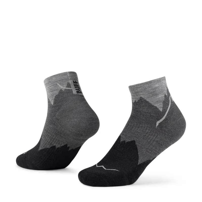 BUFF LW Merino Wool Quarter Socks Black Unisex sold by Buff