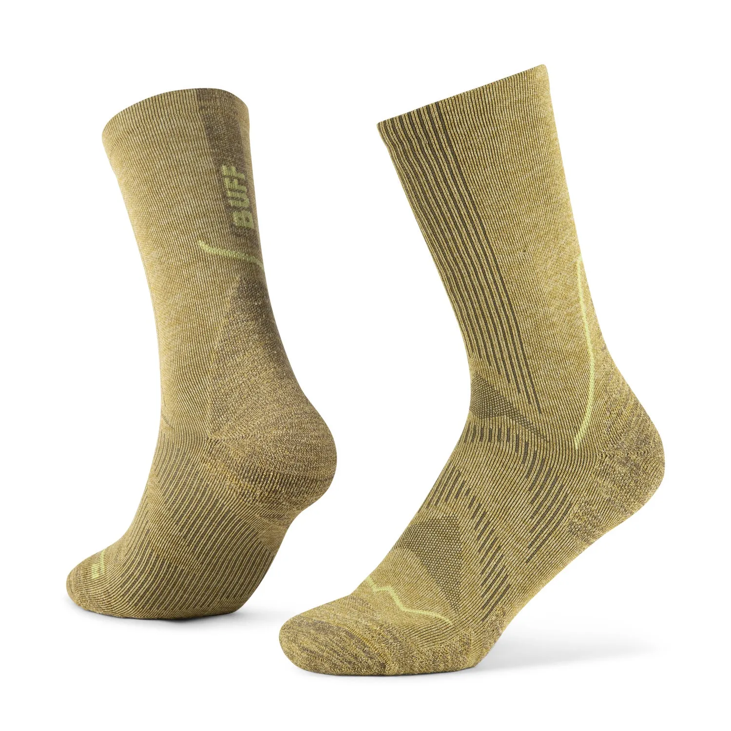 BUFF DryFlx® Crew Socks Gingko Green Unisex sold by Buff