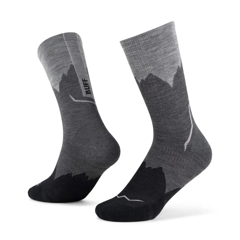 BUFF LW Merino Wool Crew Socks Black Unisex sold by Buff