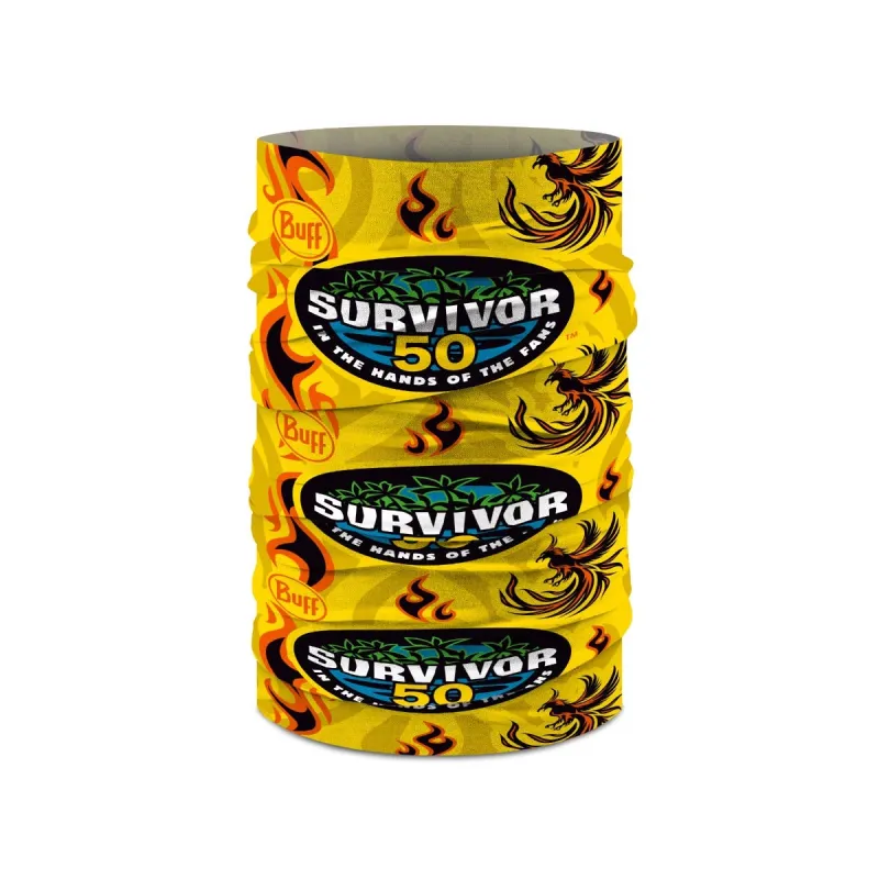 BUFF Original EcoStretch Neckwear Survivor Season 50 Merge Yellow made by Buff