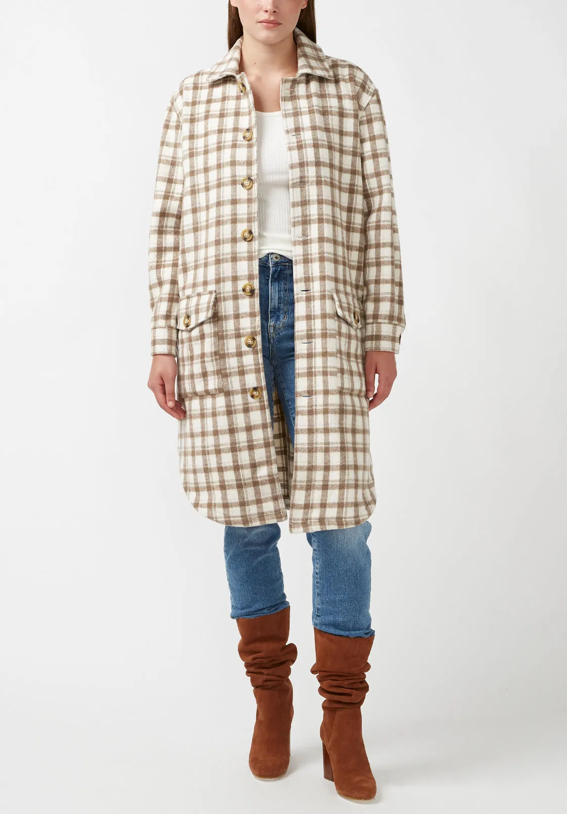 Oversize Marietta Smock Shacket - JK0573F sold by Buffalo David Bitton