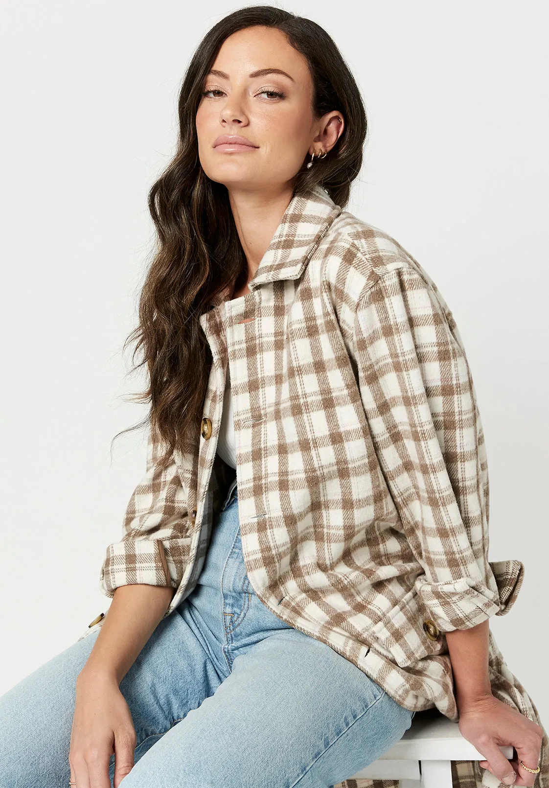 Oversize Marietta Smock Shacket - JK0573F sold by Buffalo David Bitton product image thumbnail 4