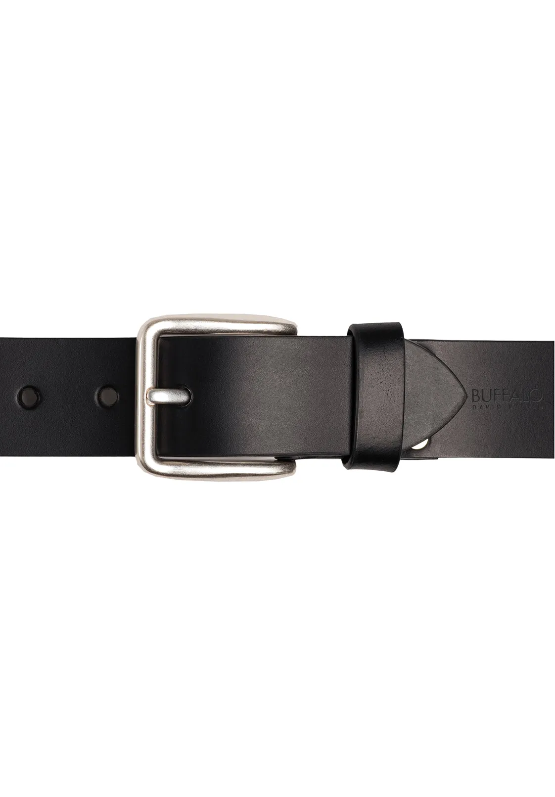 Smooth Full Grain Black Buffalo Leather Belt - BB1001C04 sold by Buffalo David Bitton product image thumbnail 3