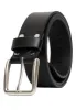 Smooth Full Grain Black Buffalo Leather Belt - BB1001C04 sold by Buffalo David Bitton