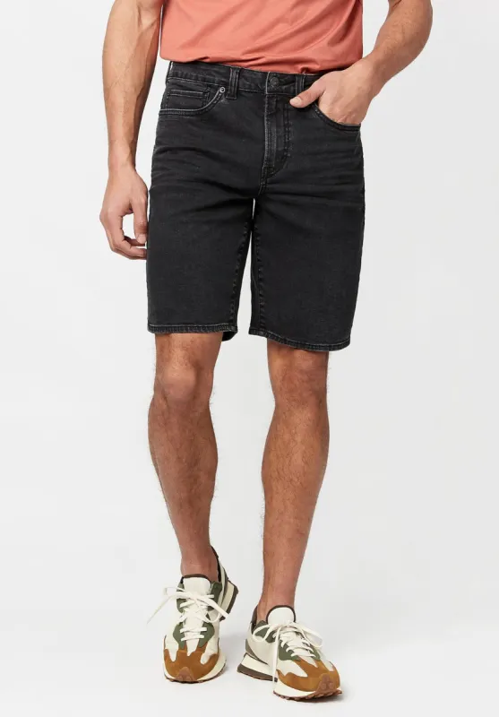 Washed Black Relaxed Straight Dean Shorts - BM22786 sold by Buffalo David Bitton