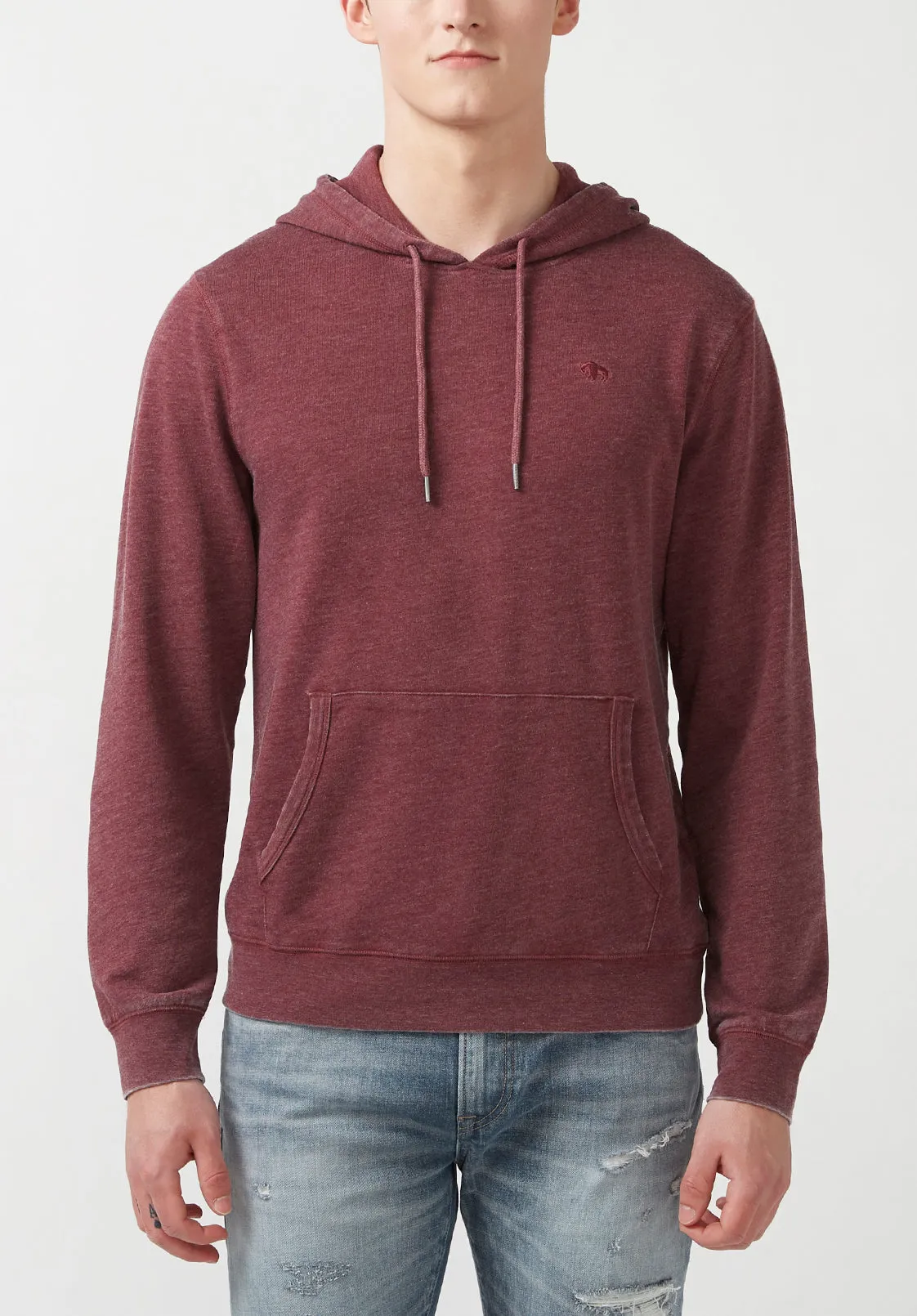Farman Men’s Hoodie Sweatshirt in Dark Red - BM24171 sold by Buffalo David Bitton