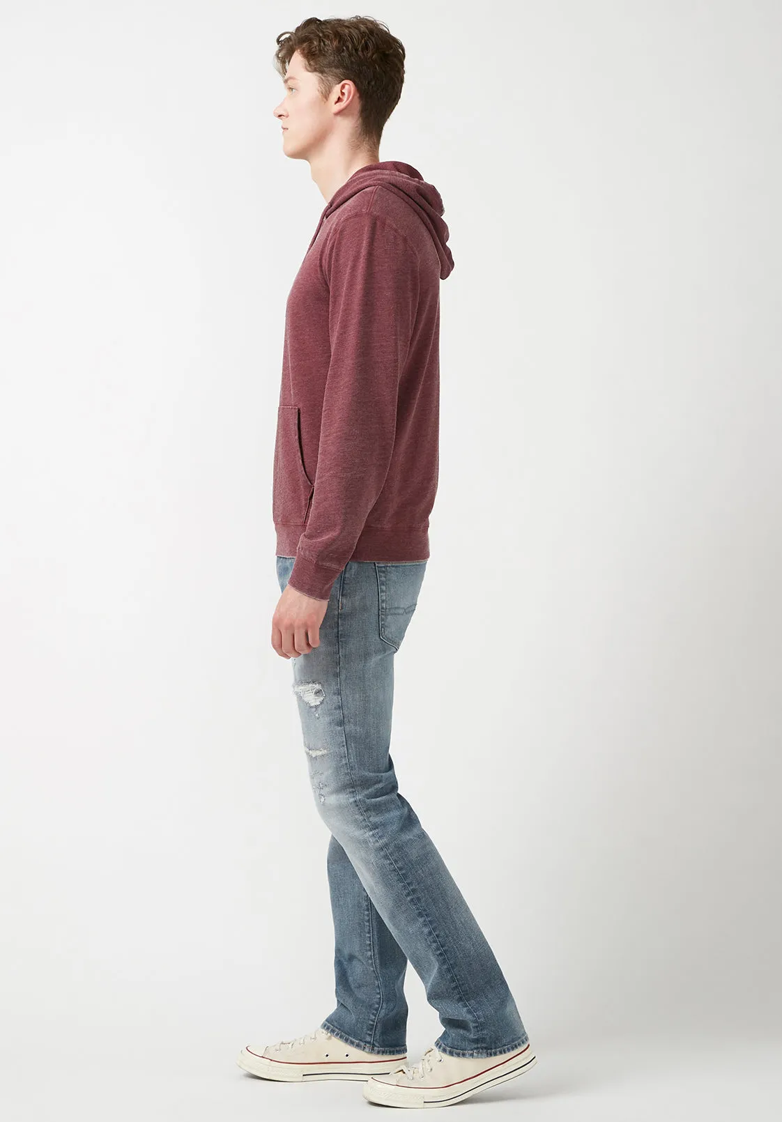 Farman Men’s Hoodie Sweatshirt in Dark Red - BM24171 sold by Buffalo David Bitton product image thumbnail 5
