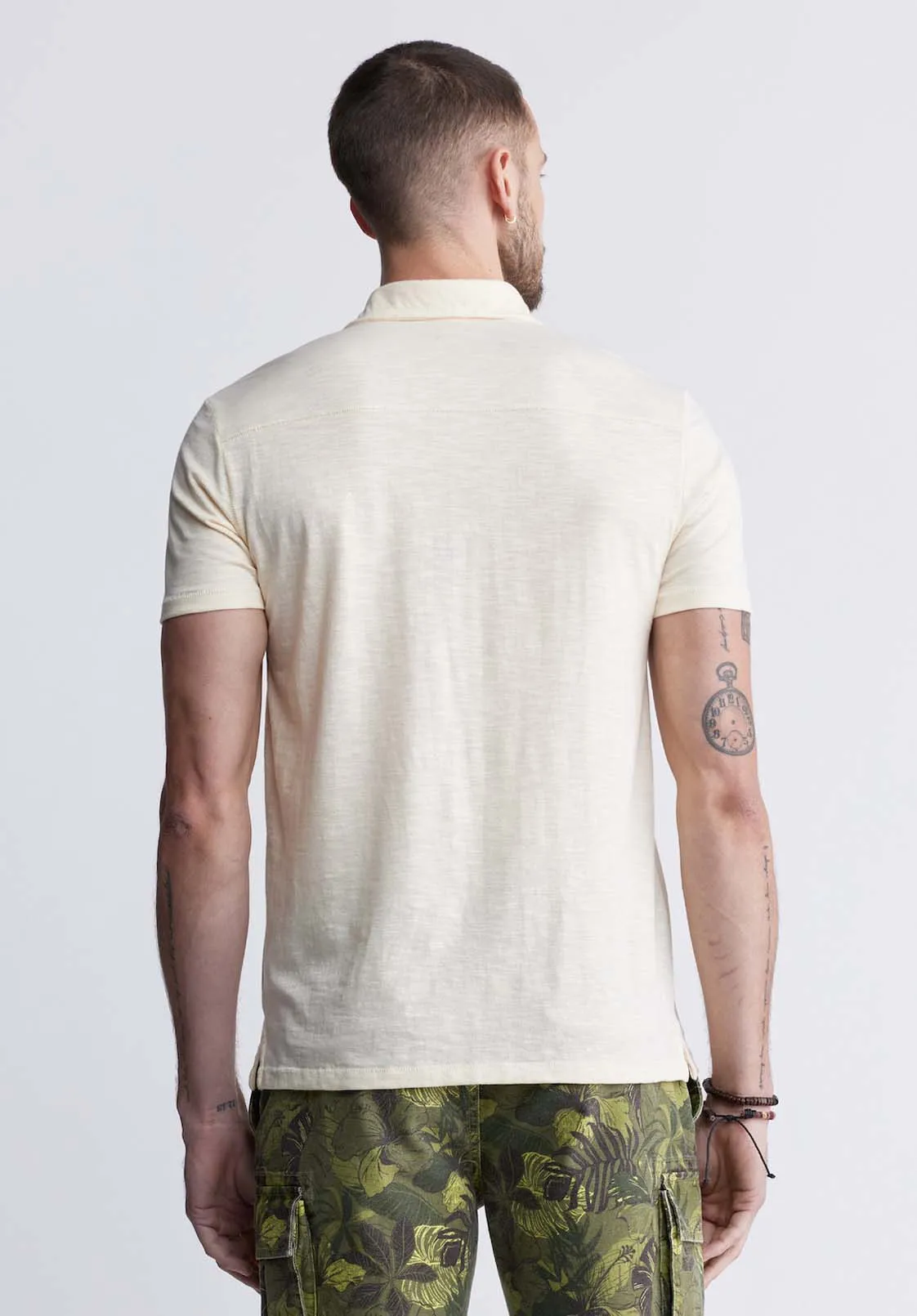 Kasper Men's Short Sleeve Polo in Whitecap Gray - BM24233 sold by Buffalo David Bitton product image thumbnail 4