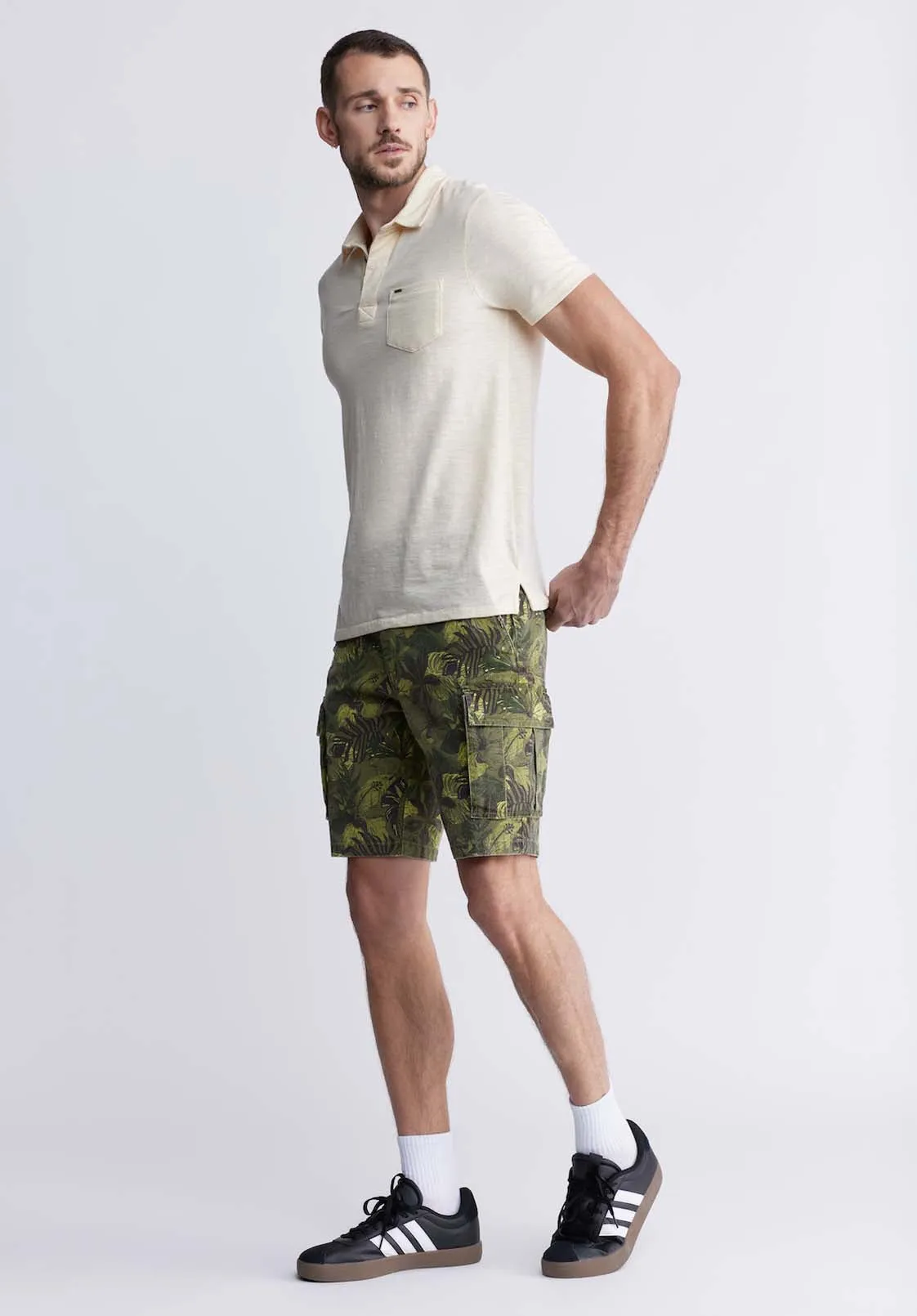 Kasper Men's Short Sleeve Polo in Whitecap Gray - BM24233 sold by Buffalo David Bitton product image thumbnail 5