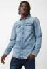 Sheldon Men’s Long-Sleeve Shirt in Light Denim Blue - BM22636 sold by Buffalo David Bitton