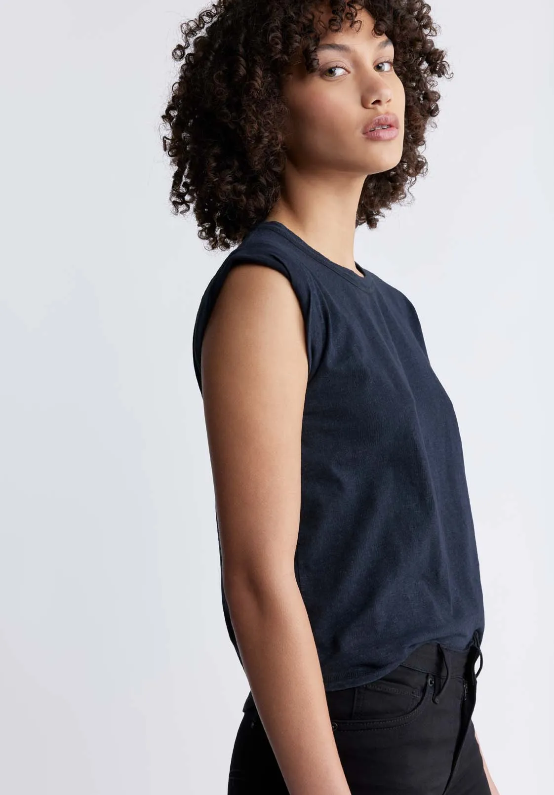 Elayne Women’s Knit Tank Top in Black - KT0130P sold by Buffalo David Bitton product image thumbnail 3