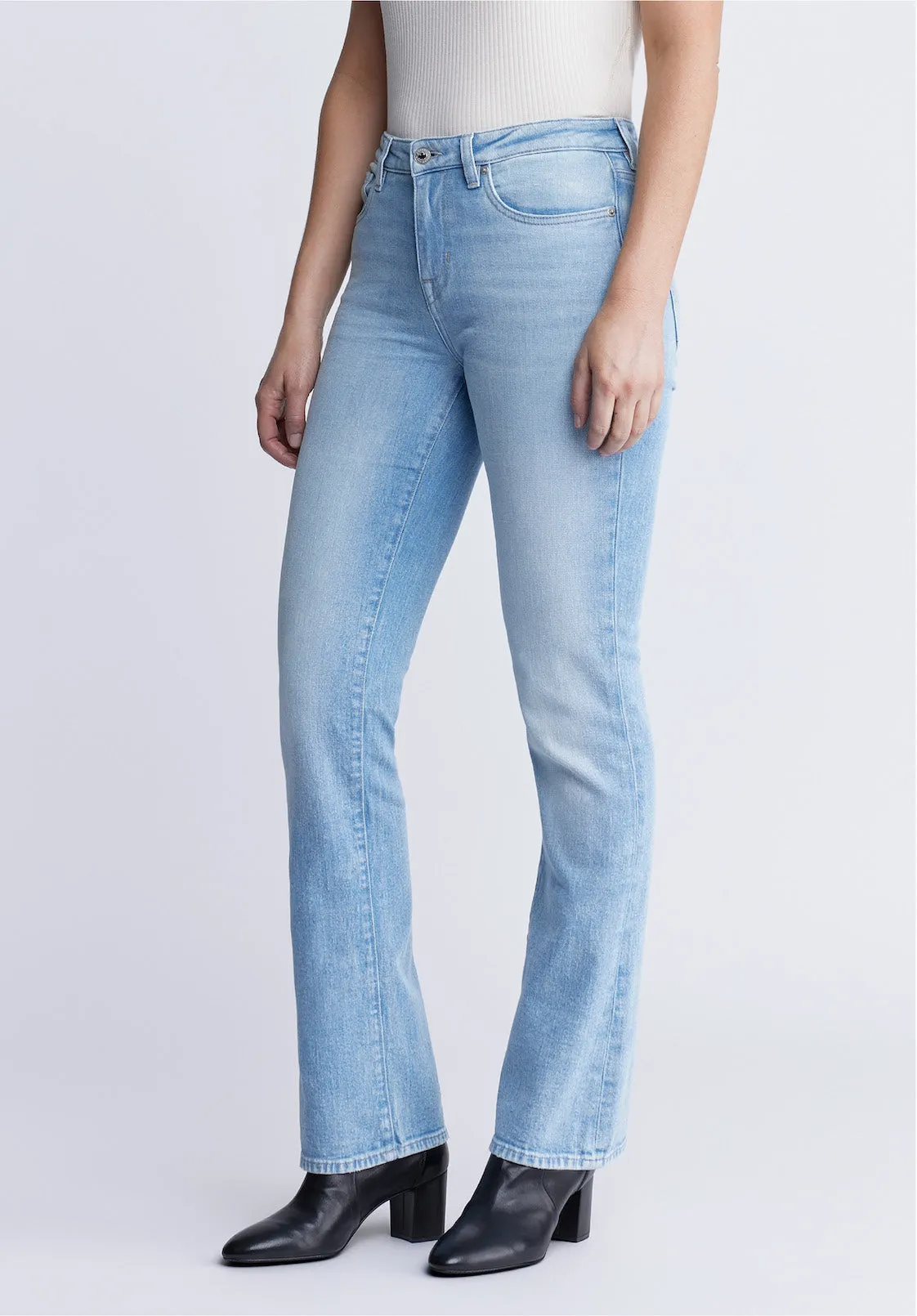 Mid Rise Bootcut Queen Women's Jeans in Vintage and Veined - BL15872 sold by Buffalo David Bitton product image thumbnail 3