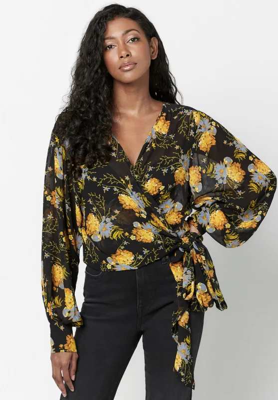 My Treat Wrap Blouse - WT1215F sold by Buffalo David Bitton