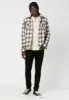 Saxul Men's Shearling Shacket in White Plaid - BM23669 sold by Buffalo David Bitton