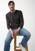 Kaduk Men's Long-Sleeve Henley Top in Black - BM24041 sold by Buffalo David Bitton