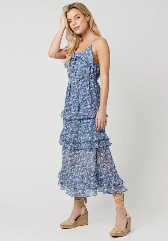 Ruffled Cascade Floral Melly Dress - WD1654P sold by Buffalo David Bitton