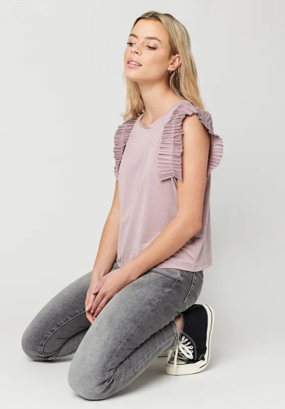 Ruffle Sleeve Dove Top - KT0310P sold by Buffalo David Bitton