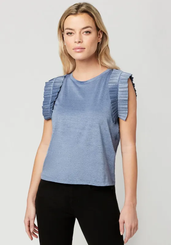 Ruffle Sleeve Dove Top - KT0310P sold by Buffalo David Bitton