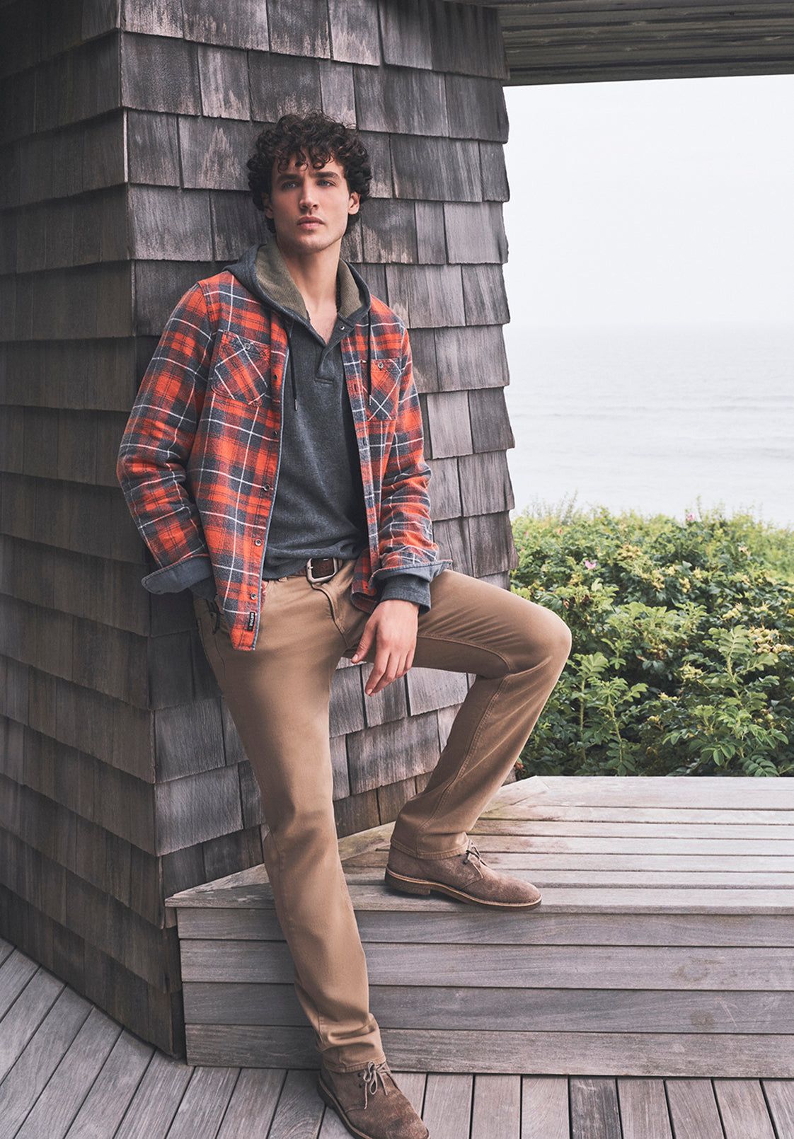 Kafom Men’s Hoodie Top in Dark Grey - BM24032 sold by Buffalo David Bitton product image thumbnail 2