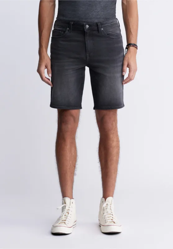 Relaxed Straight Dean Men's Freedom Flex Denim Shorts, Black - BM22965 sold by Buffalo David Bitton