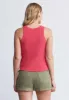 Regine Women’s Ribbed Tank Top in Magenta - KT0119P sold by Buffalo David Bitton