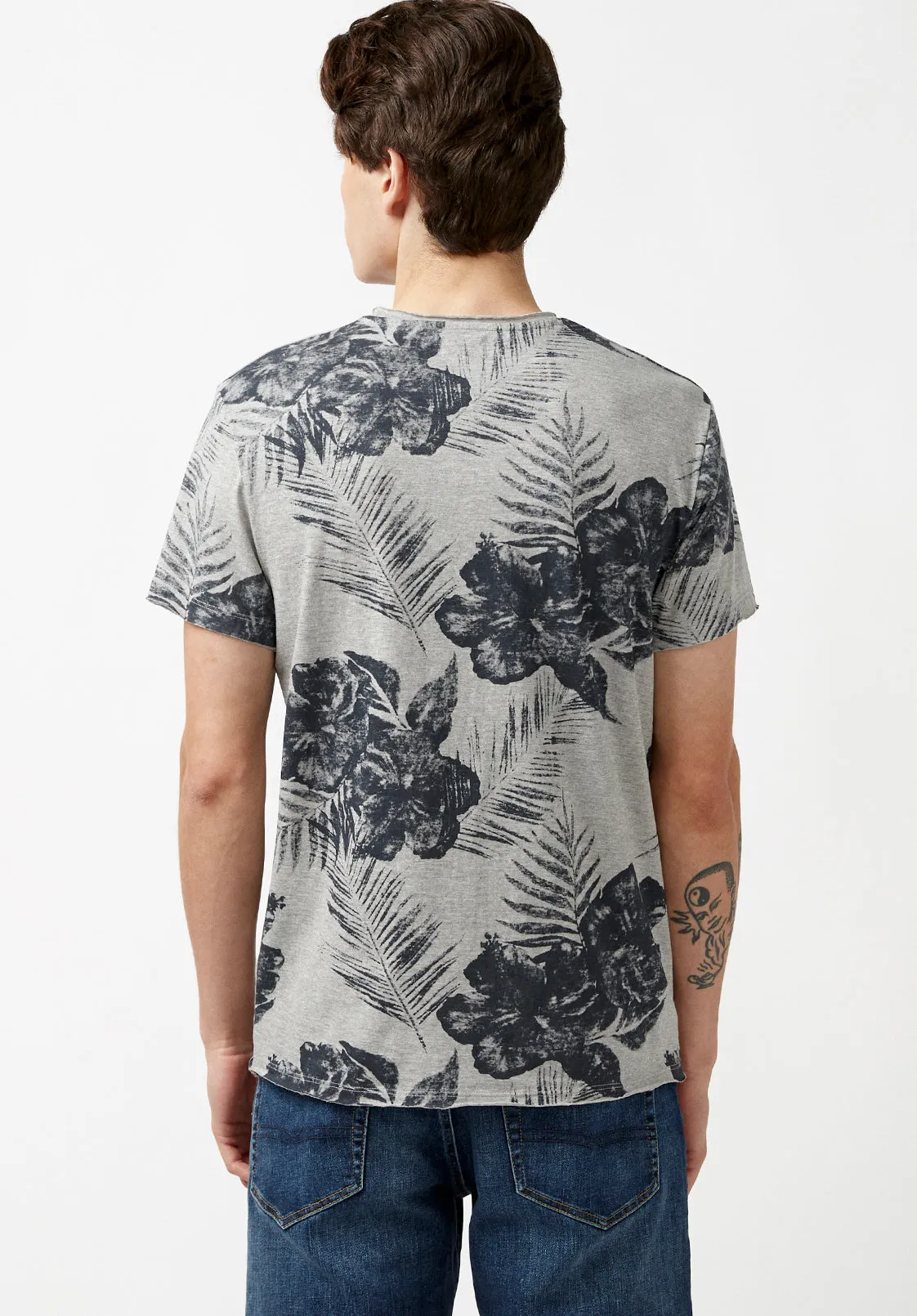 Kushot Hibiscus Print T-Shirt - BM23931 sold by Buffalo David Bitton product image thumbnail 2