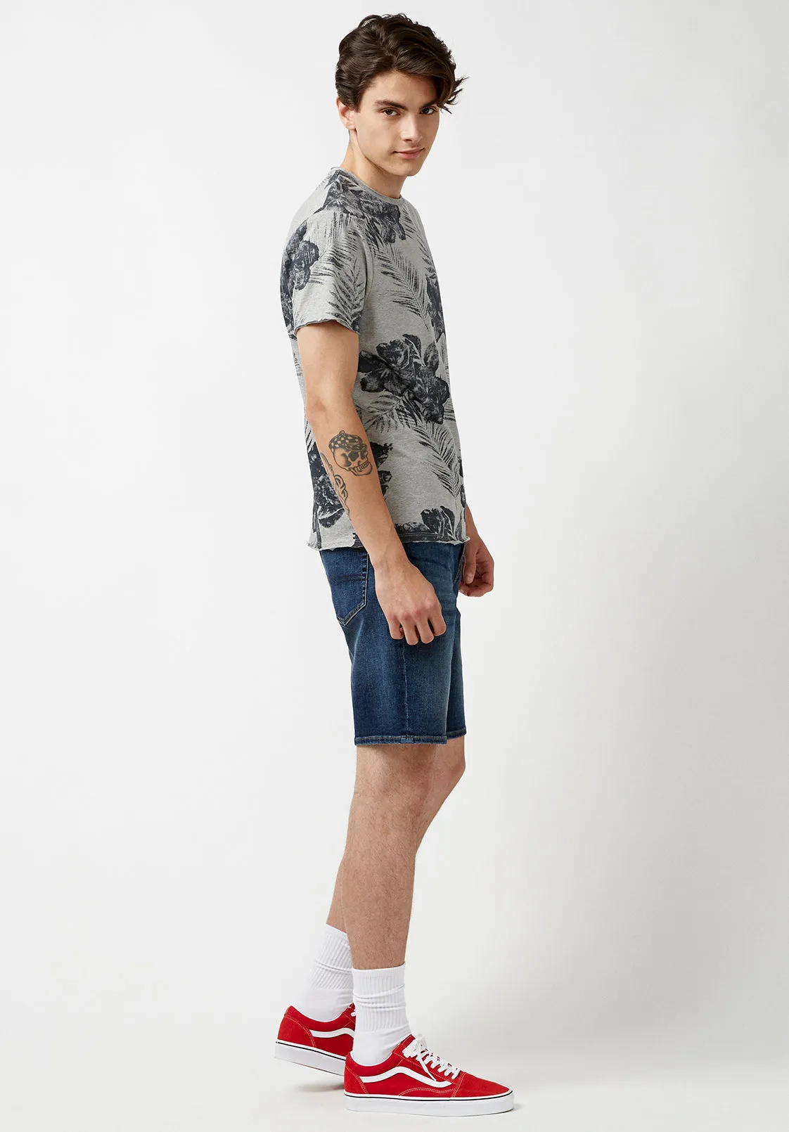 Kushot Hibiscus Print T-Shirt - BM23931 sold by Buffalo David Bitton product image thumbnail 5