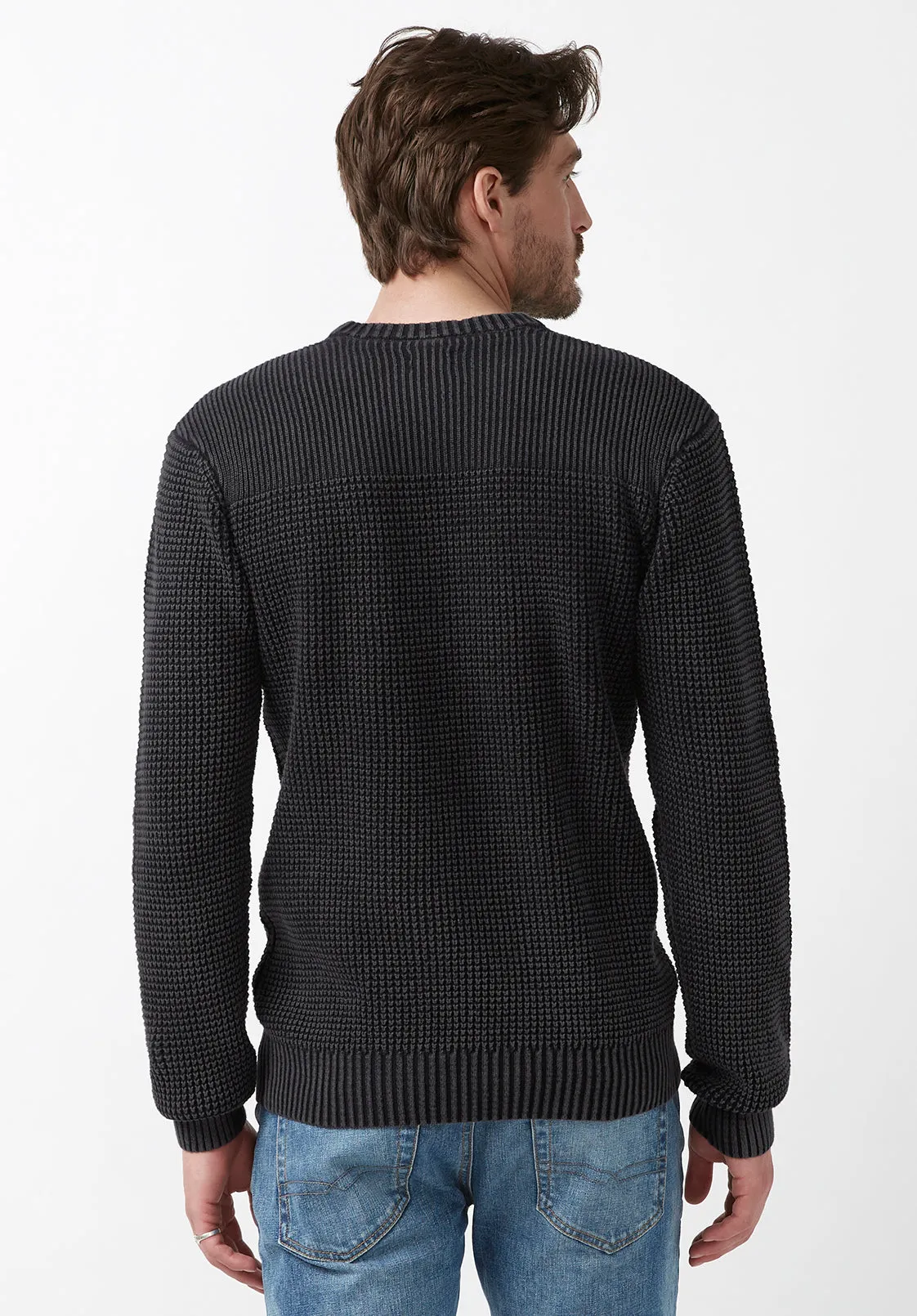 Washy Men’s Sweater in Black - BM24184 sold by Buffalo David Bitton product image thumbnail 3