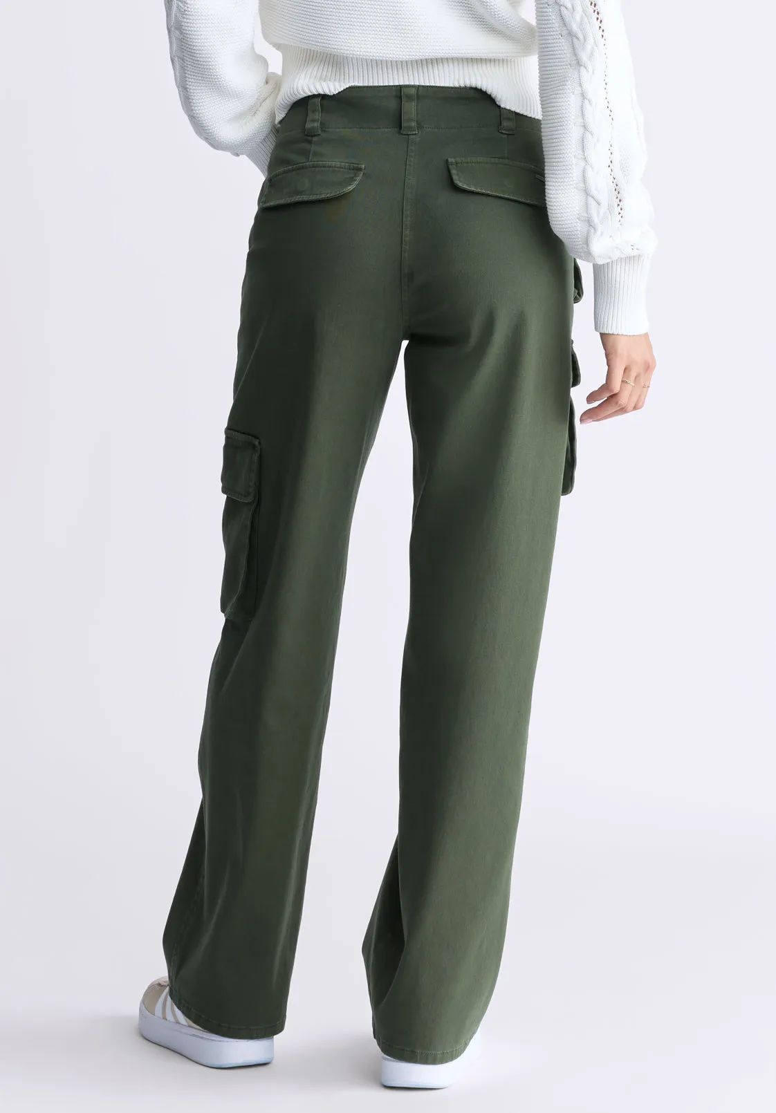 Fellie Women's Cargo Pants, Dark Green - WB0008F sold by Buffalo David Bitton product image thumbnail 2