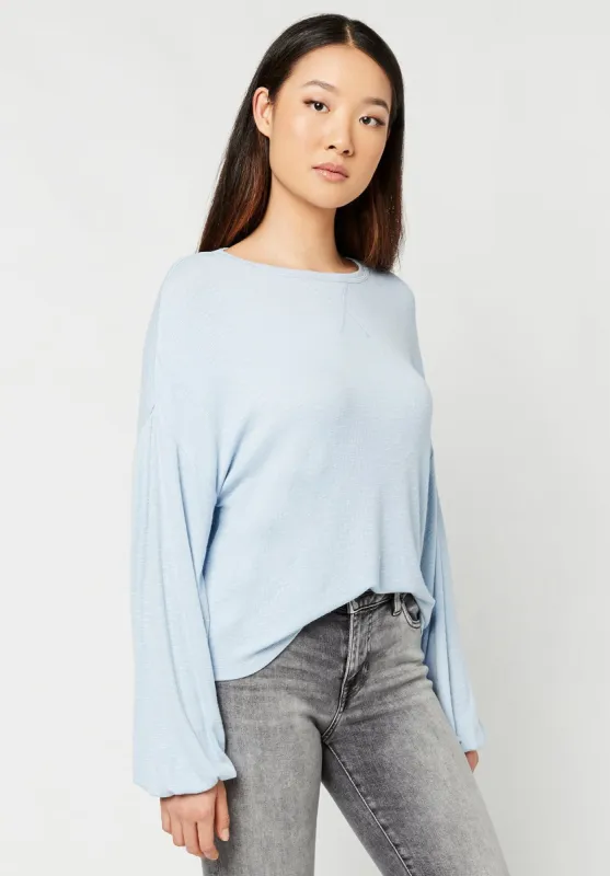 Balloon Blue Sleeve Ramsi Top - KT1319 sold by Buffalo David Bitton