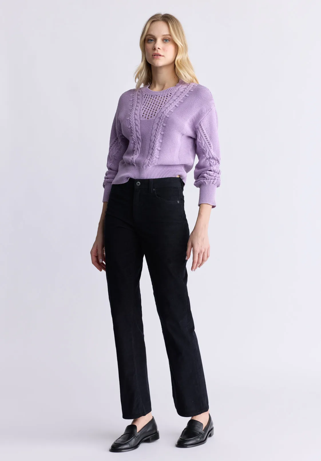 Mid Rise Straight Mary Women's Pants, Rinse Washed Black - BL16007 sold by Buffalo David Bitton product image thumbnail 5