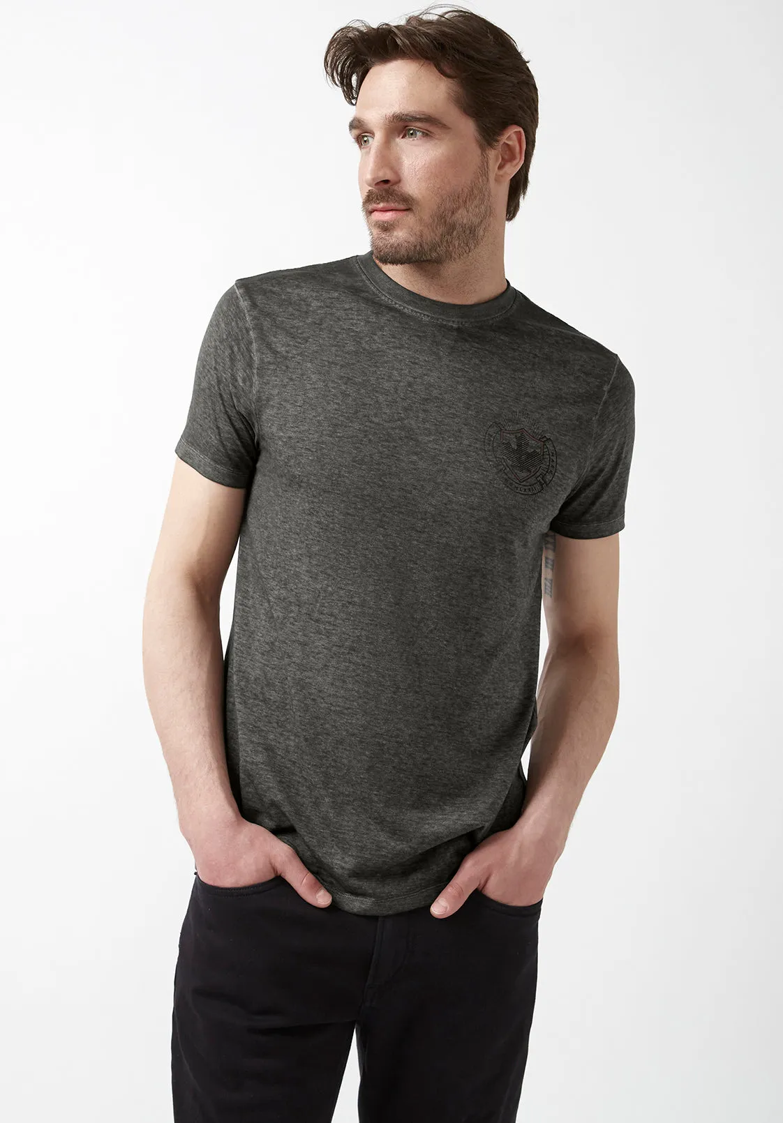 Tamen Men’s Short-Sleeve T-Shirt in Grey - BM24181 sold by Buffalo David Bitton product image thumbnail 4