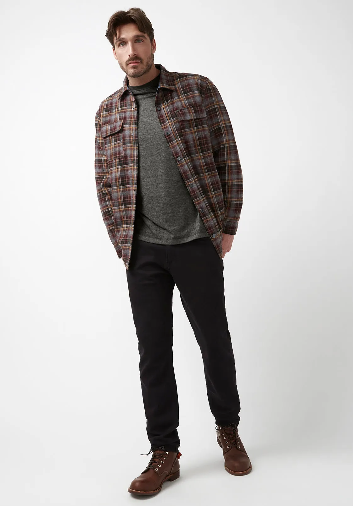 Tamen Men’s Short-Sleeve T-Shirt in Grey - BM24181 sold by Buffalo David Bitton product image thumbnail 5