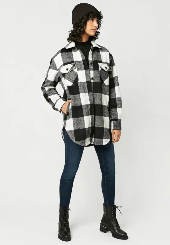 Savannah Buffalo Check Shacket - JK0222F sold by Buffalo David Bitton