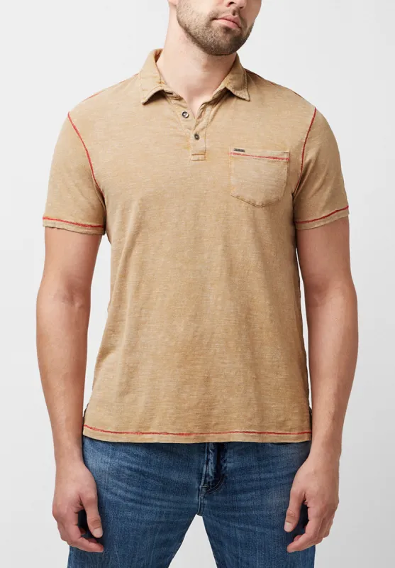 Kacinos Optic Wash Tan Polo - BM23843 sold by Buffalo David Bitton